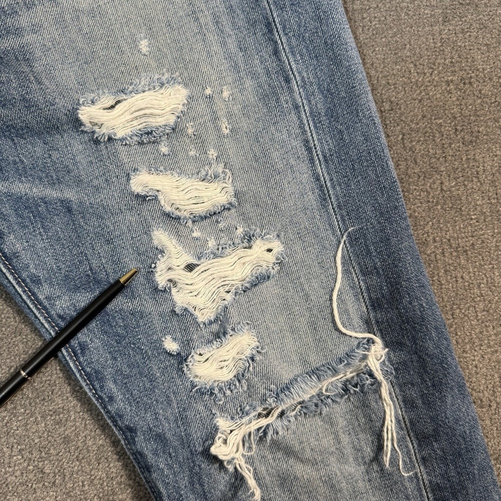 Lucky Brand Sienna Slim Boyfriend Jeans Women's 4/27 Med Wash Denim Distressed - Picture 11 of 16